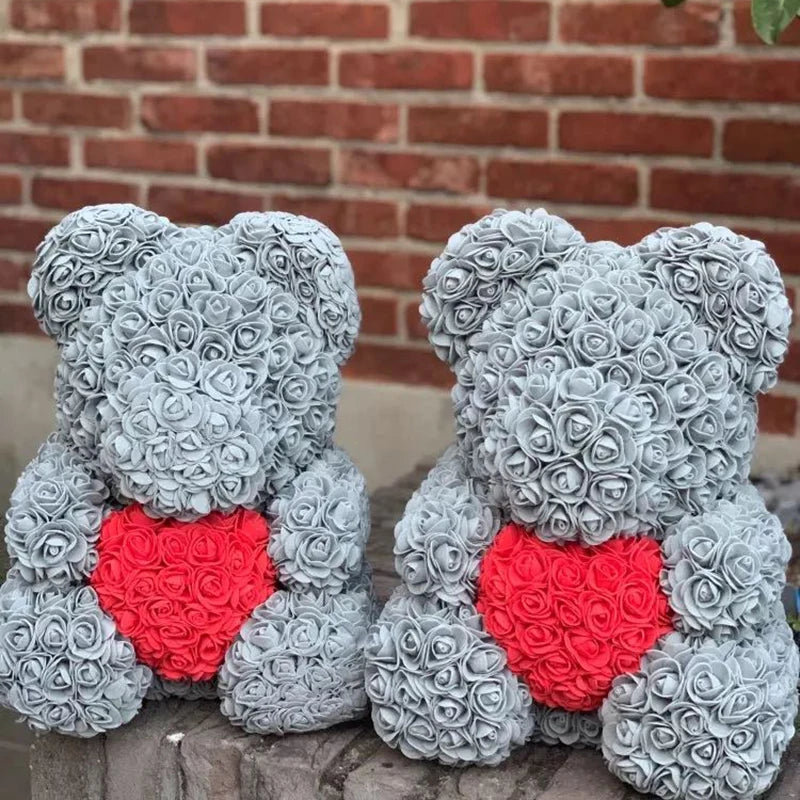 Red Rose Bear 40cm