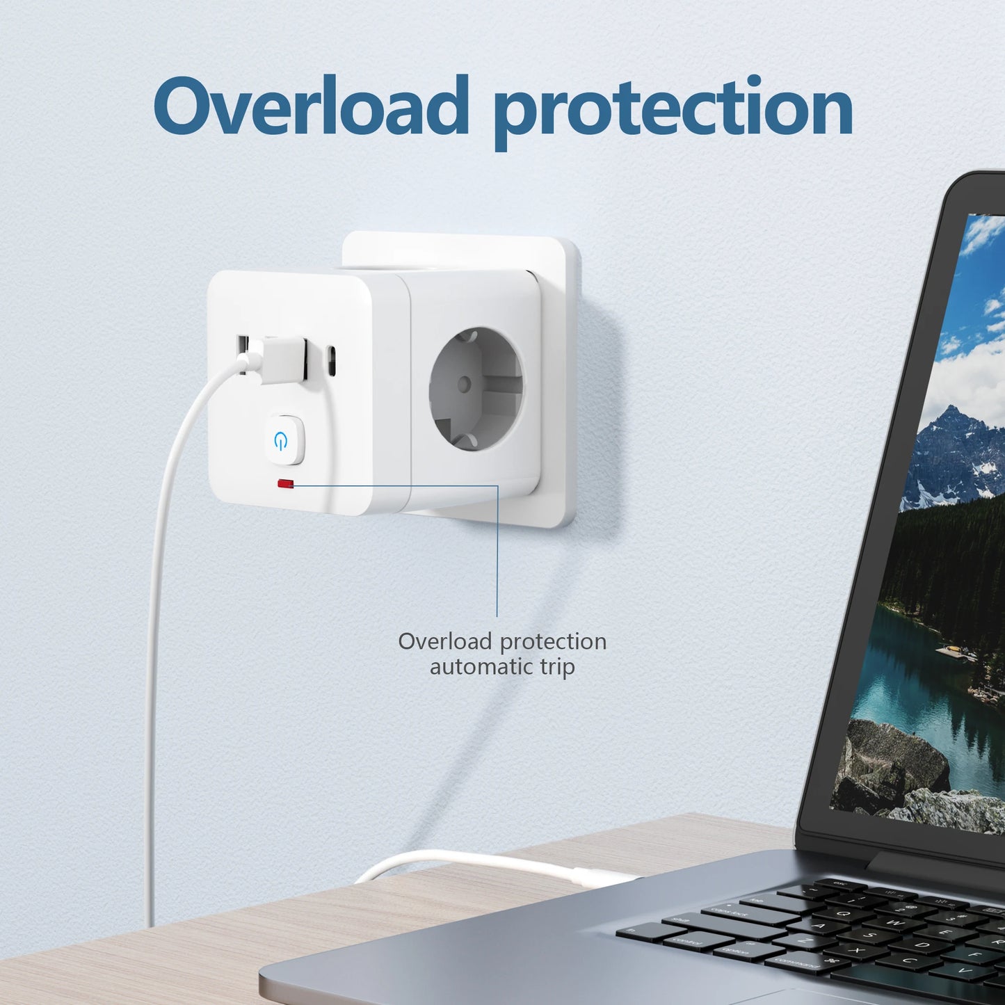 7-in-1 EU Power Station With Overload Protection