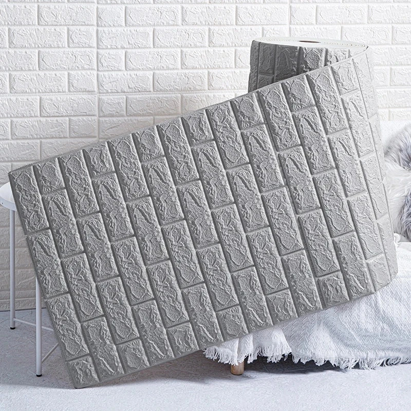70cmx3m/5m/10m Wallpaper Brick 3D Sticker
