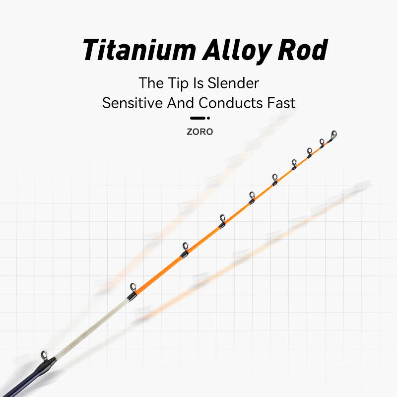 LEYDUN ZORO Super Light Fishing Rods 145cm 62g Titanium Tip