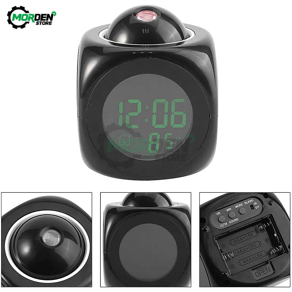 Digital Alarm Clock Projector