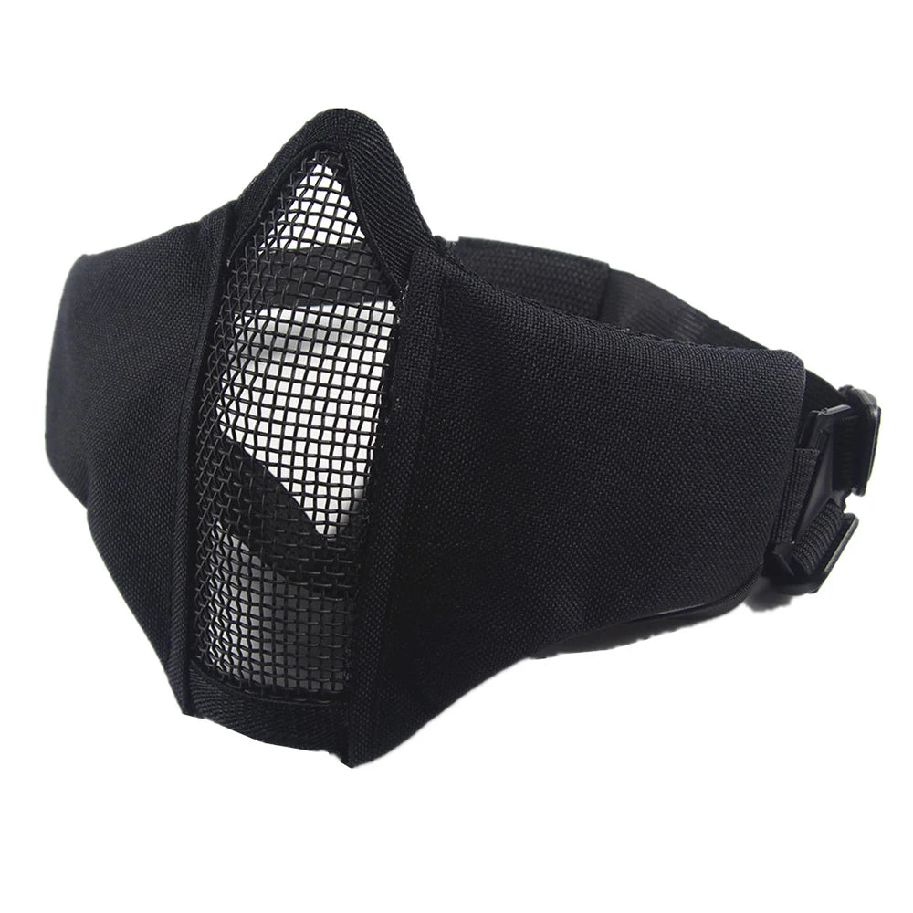 Half Face Metal Steel Airsoft Mask