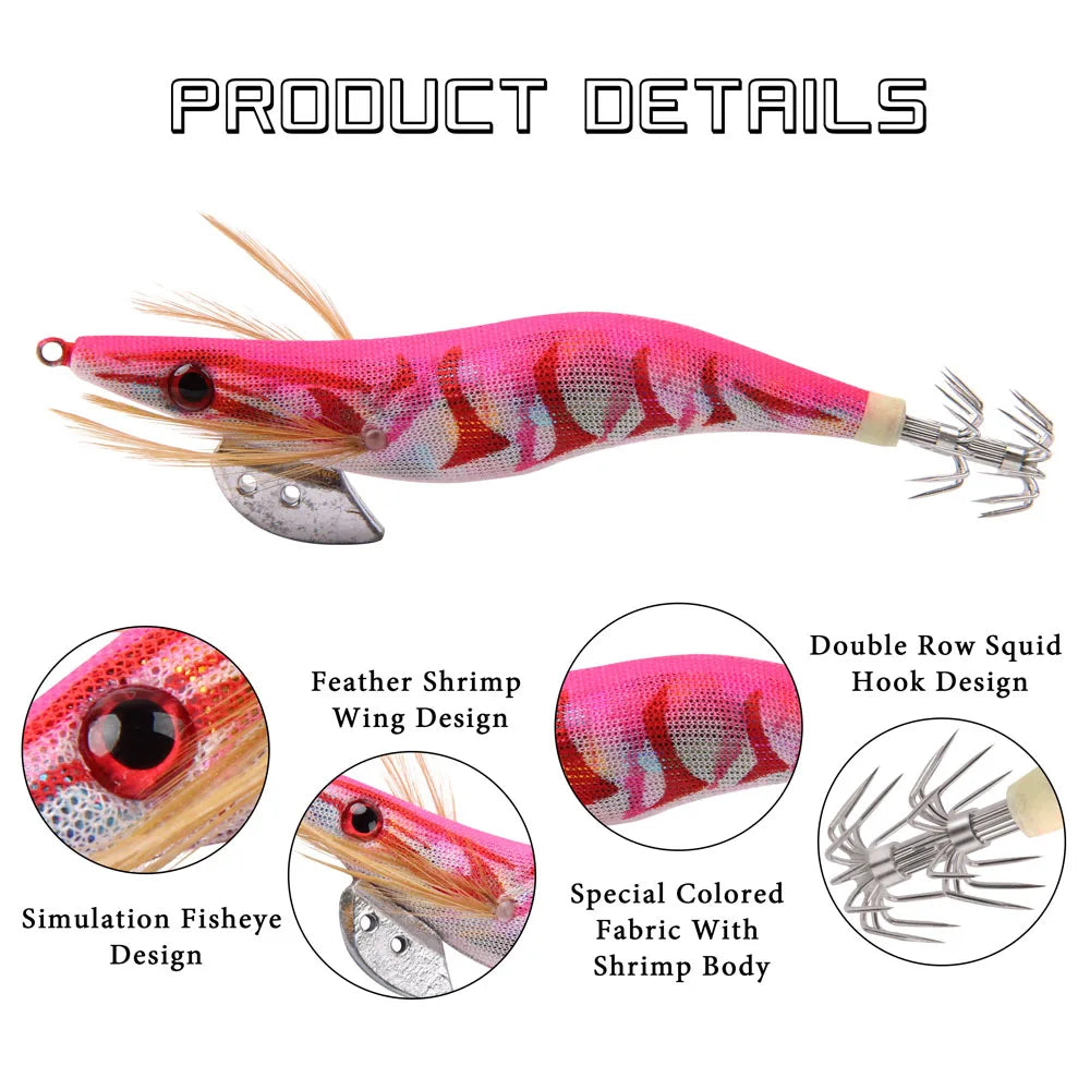 10Pcs Luminous Squid Hook Bait