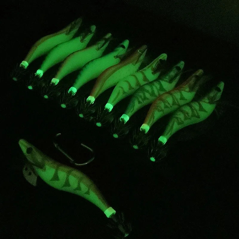 10Pcs Luminous Squid Hook Bait