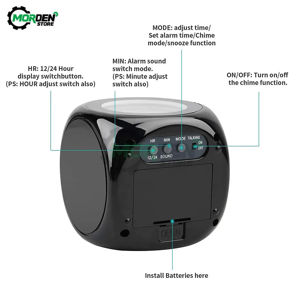 Digital Alarm Clock Projector