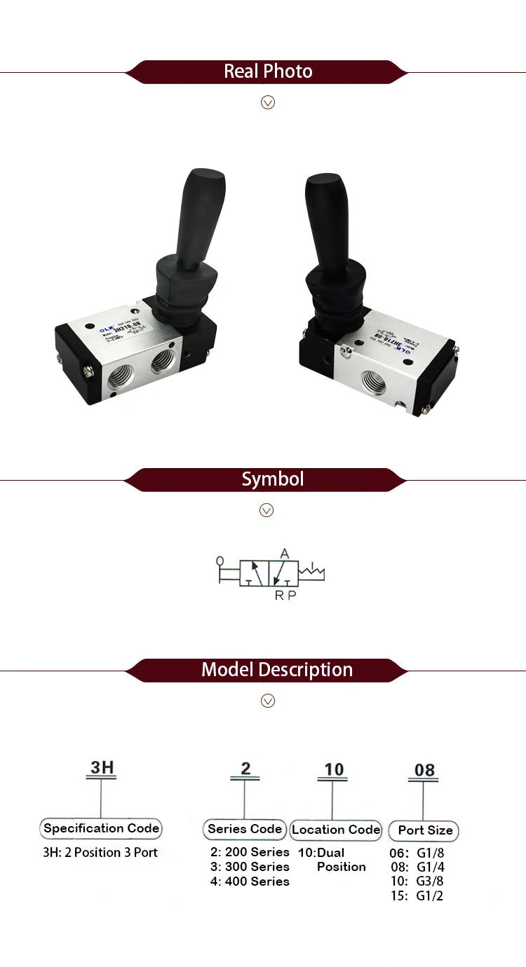 3H210-08 1/4" Pneumatic Control Valve