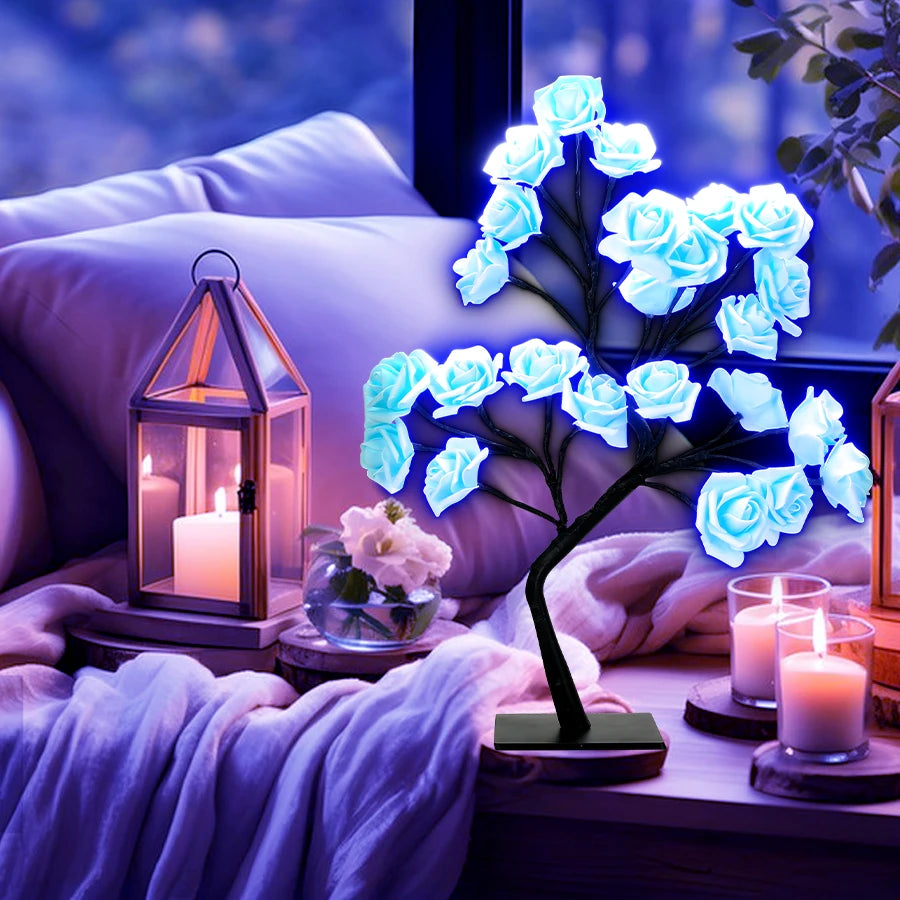LED Rose Tree Lamp