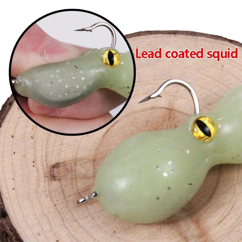 Octopus Soft Lure Double Hook 21g/11cm