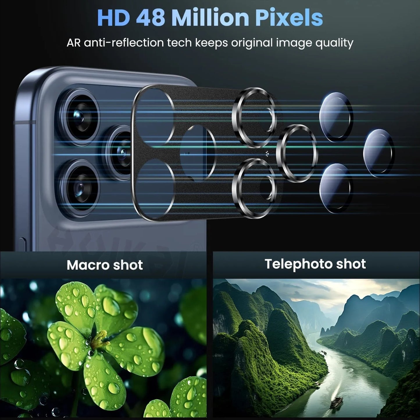 2 Pack For iPhone 17 Pro Max 17 Pro 17 Air Camera Lens Protector