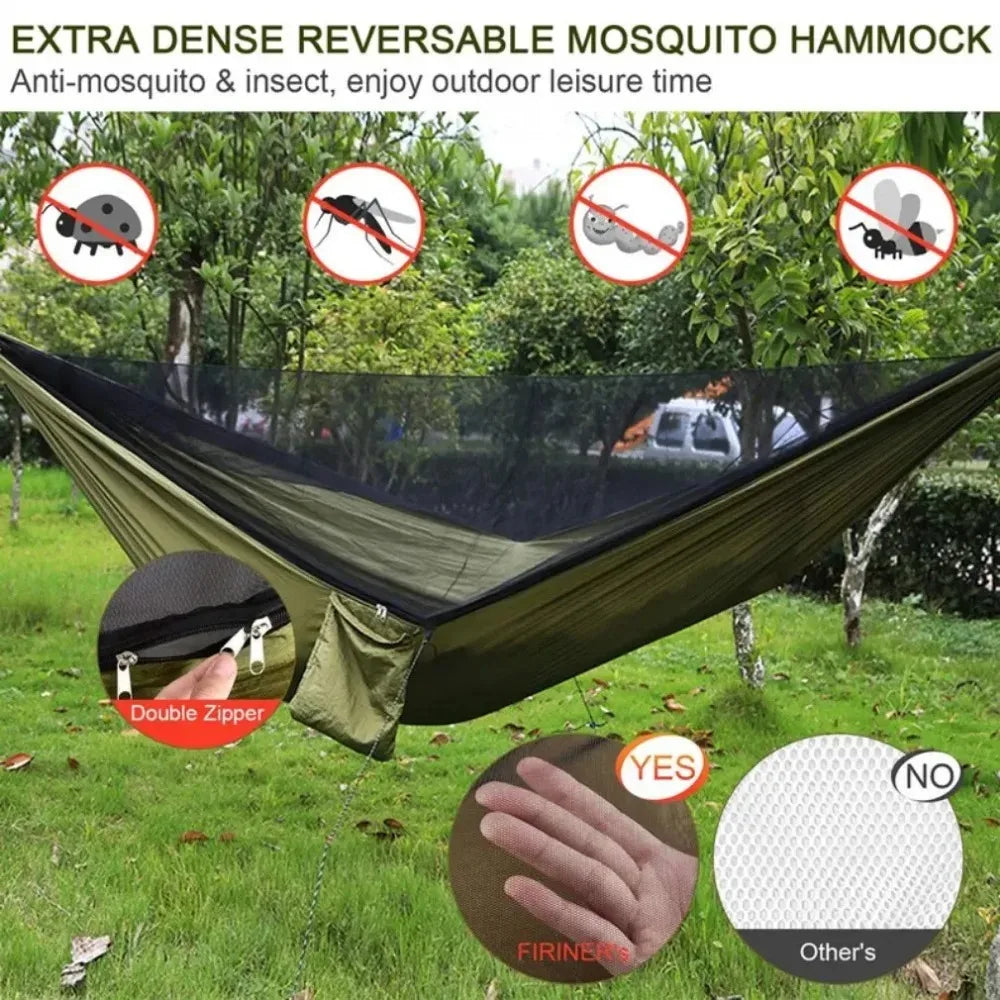 ZG Camping Hammock With Mosquito Net 250x120cm