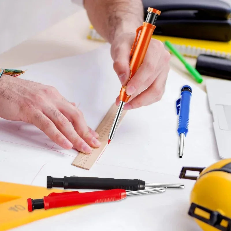Mechanical Pencil with Refill Lead and Built-in Sharpener