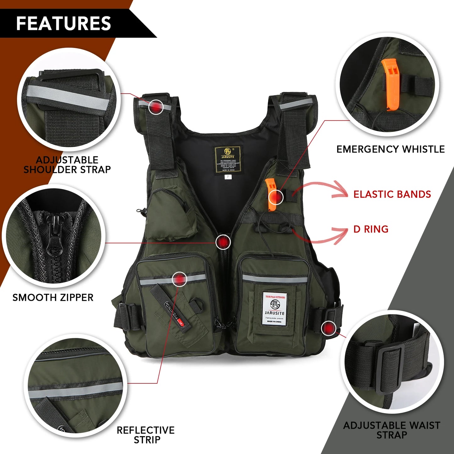 Multi-Pockets Fishing Jacket