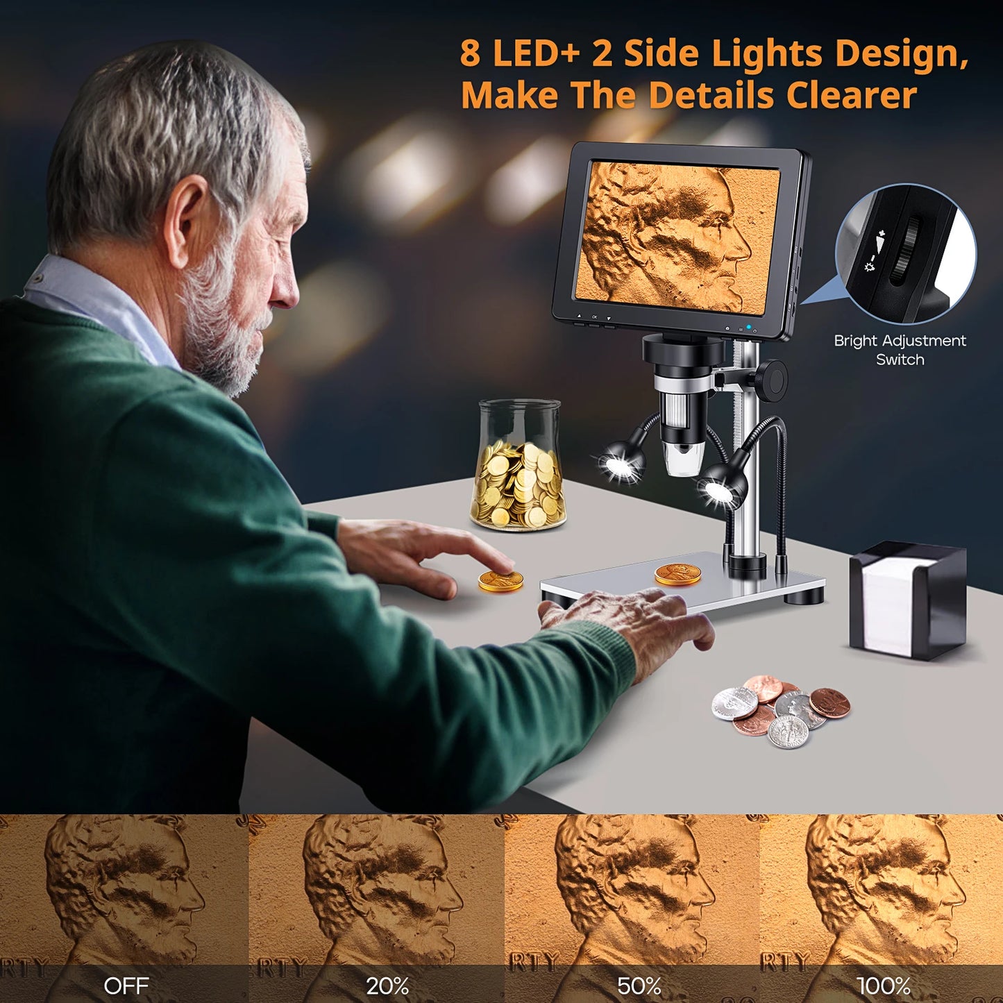 7‘’ Digital Microscope 1200X