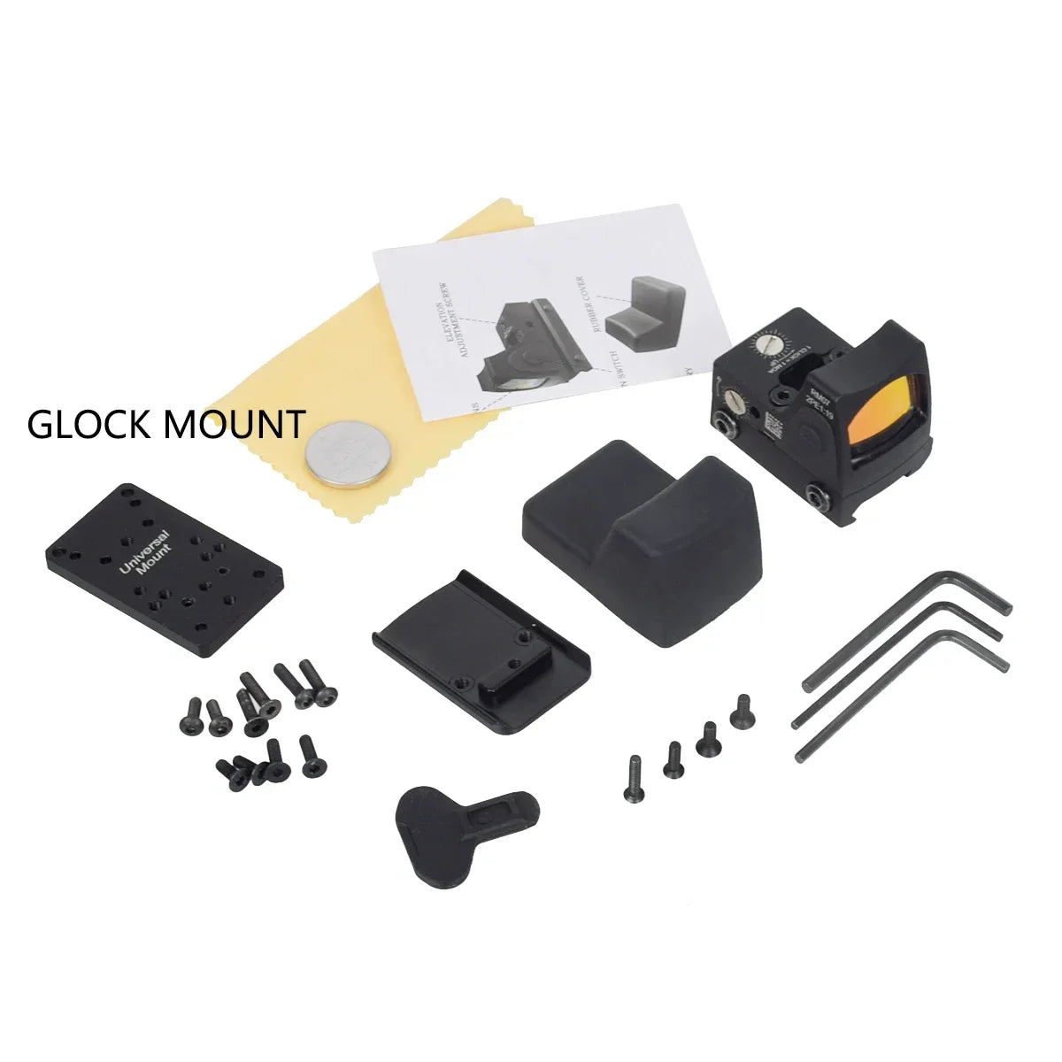 Mini RMR Red Dot Sight Scope Fit 20mm Rail