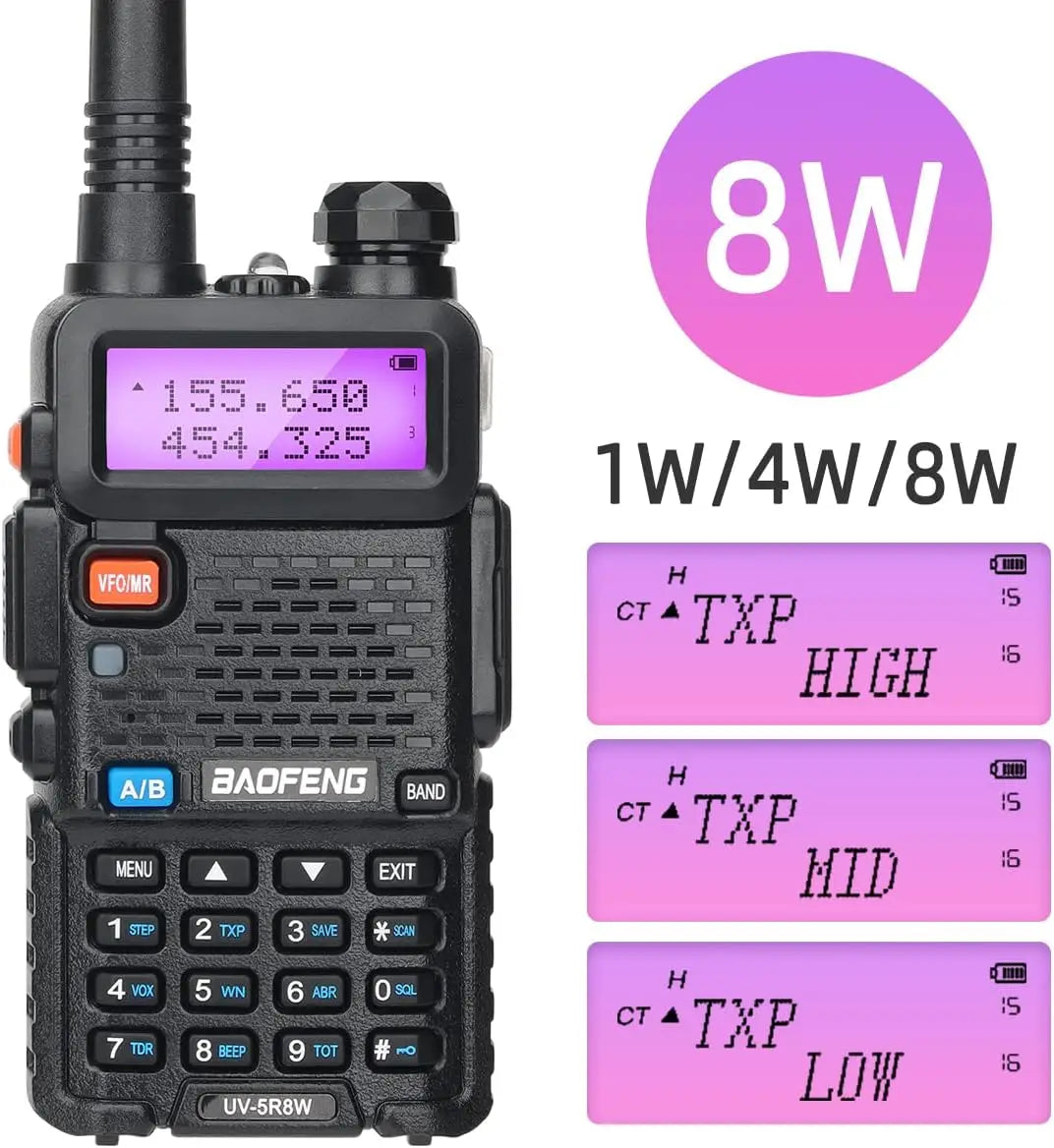 Set of 2, BaoFeng UV-5R 8W Radio