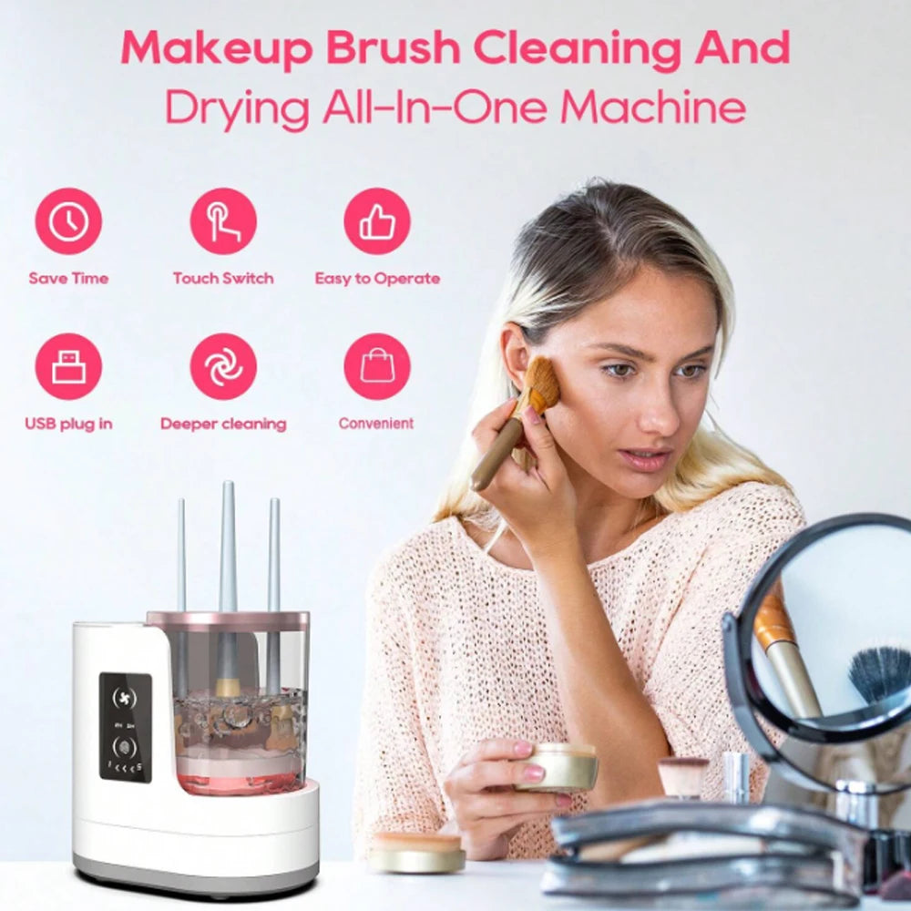 3 IN 1 Electric Makeup Brush Cleaner Machine