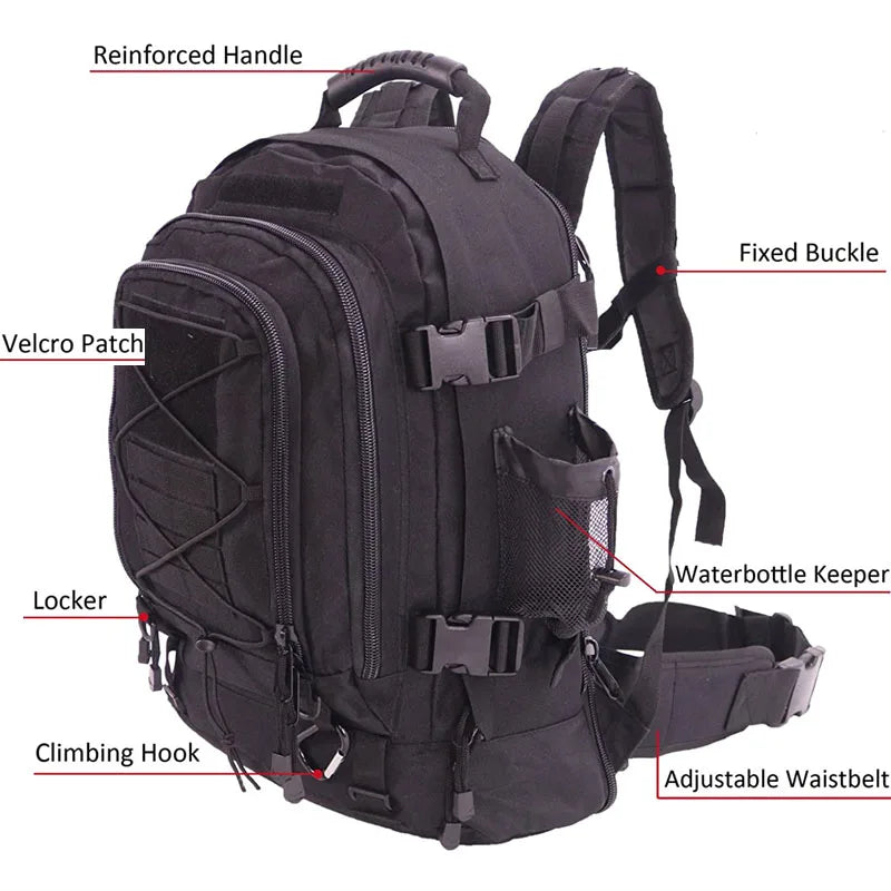 LQARMY 60L Tactical Backpack