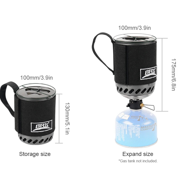 BRS 61 Camping Integrated Heat Pot