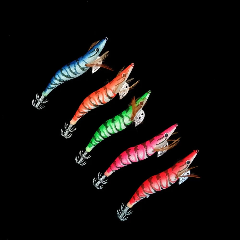 5pcs 12g 14.5g 19.9g Luminous Squid Jig Bait