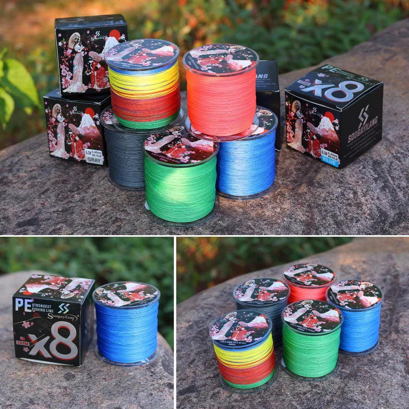 8 Strands Braided Fishing Line 100M 300M