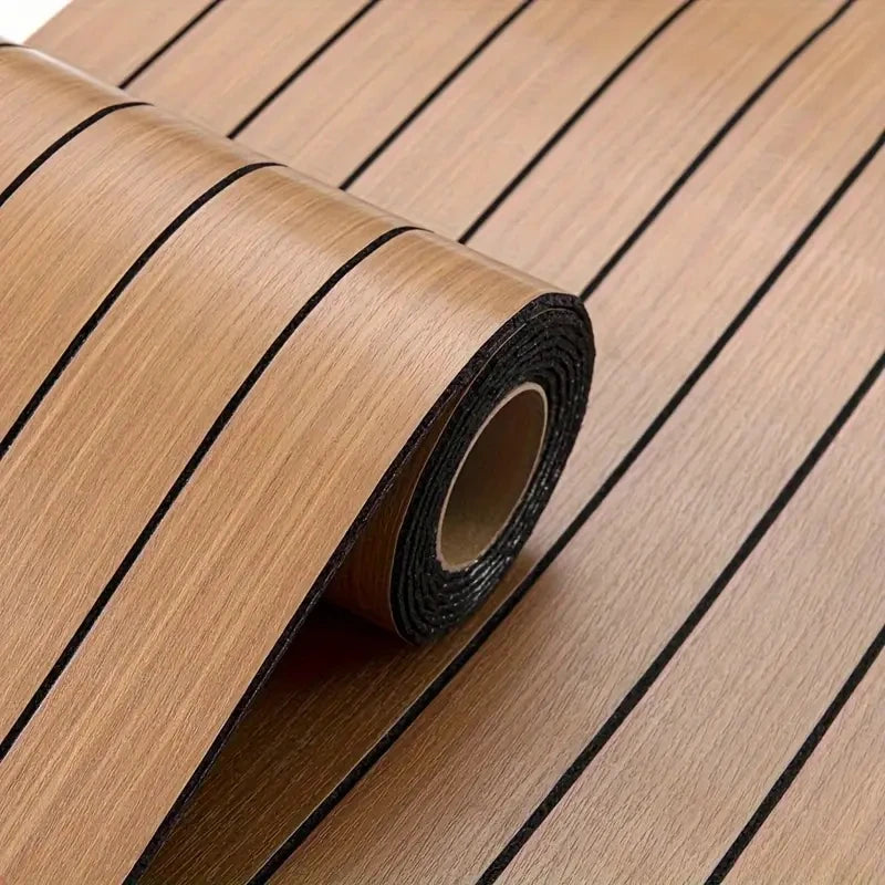 3D wood grain self-adhesive wallpaper
