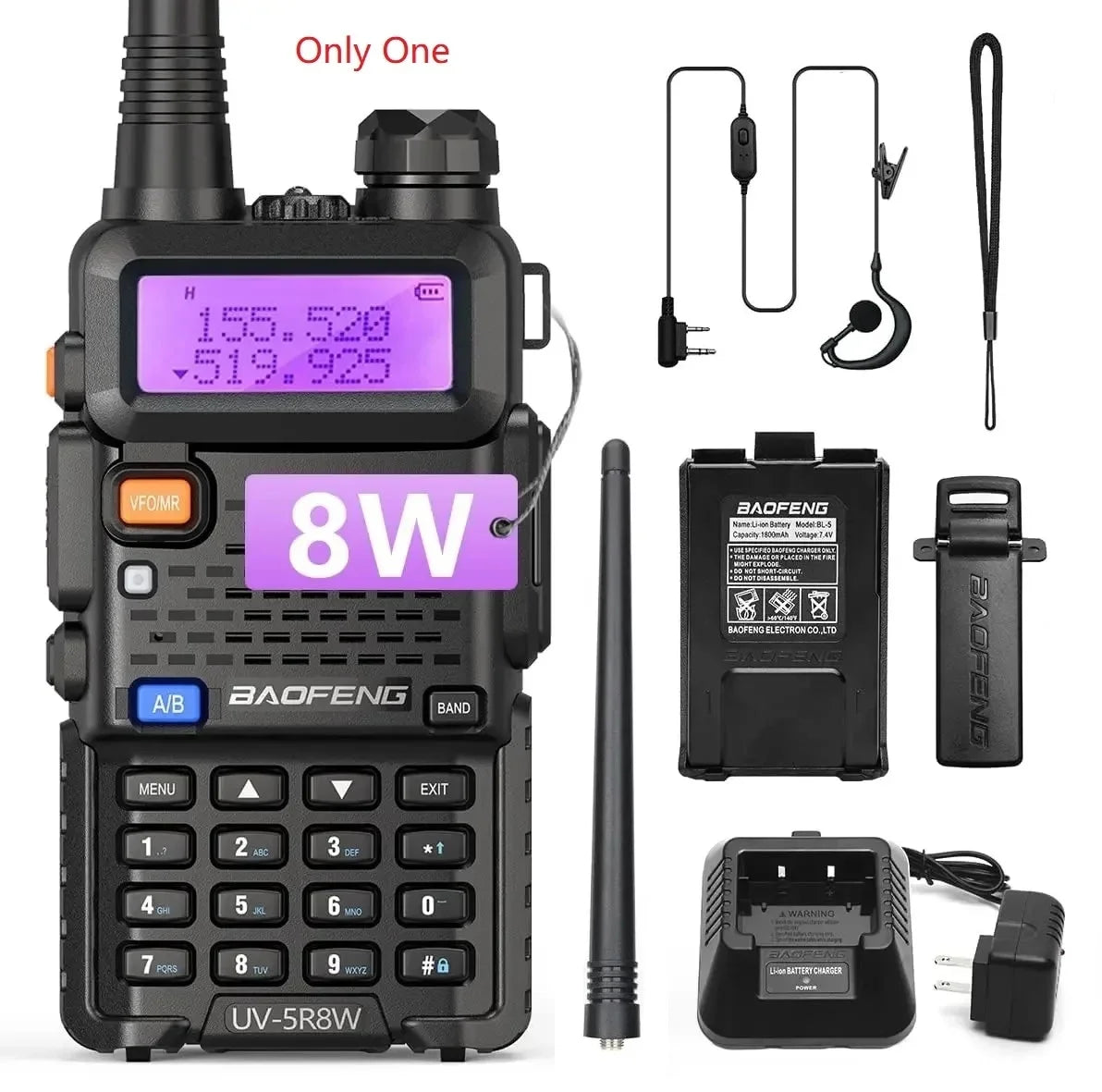 Set of 2, BaoFeng UV-5R 8W Radio