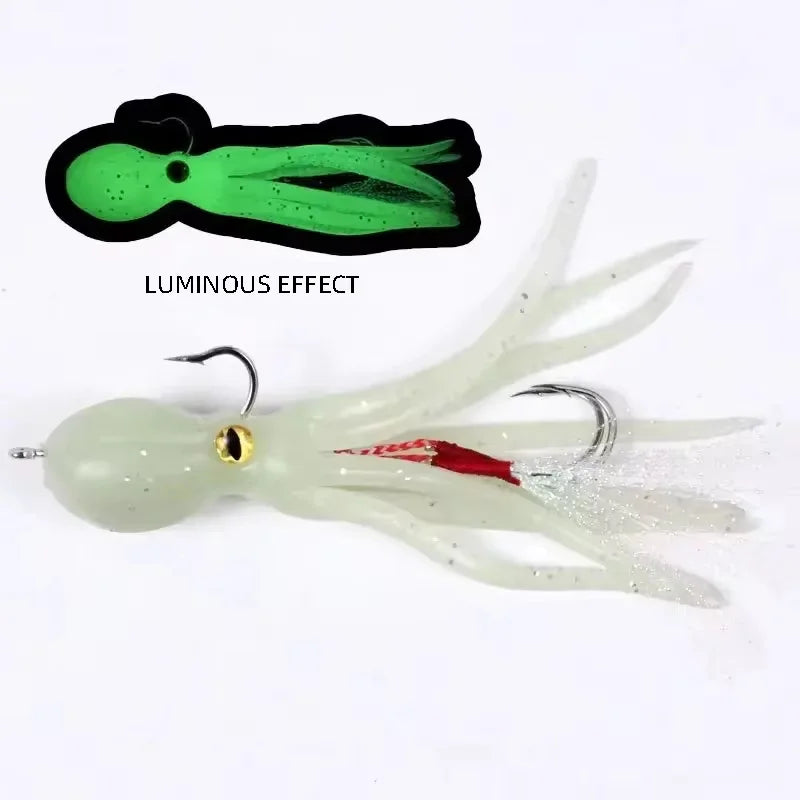Octopus Soft Lure Double Hook 21g/11cm