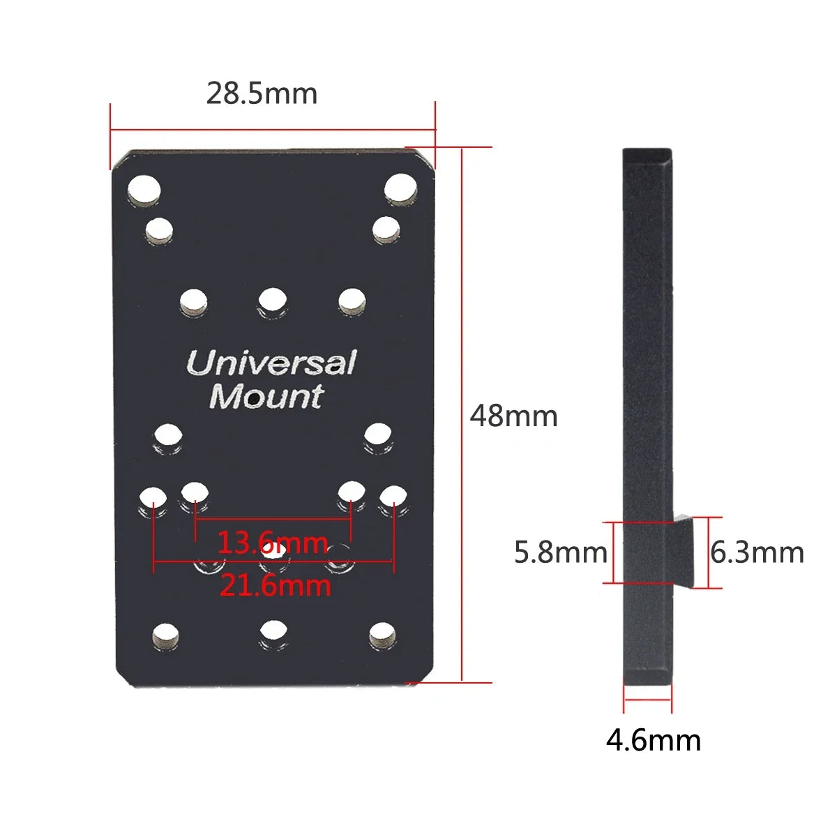 Mini RMR Red Dot Sight Scope Fit 20mm Rail