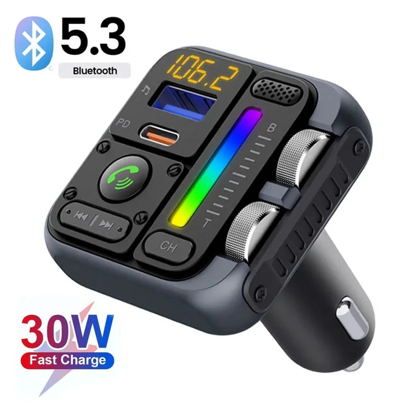 LOLOAGO Bluetooth 5.3 Car Stereo & Charger