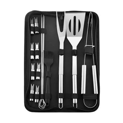 Stainless steel barbecue set