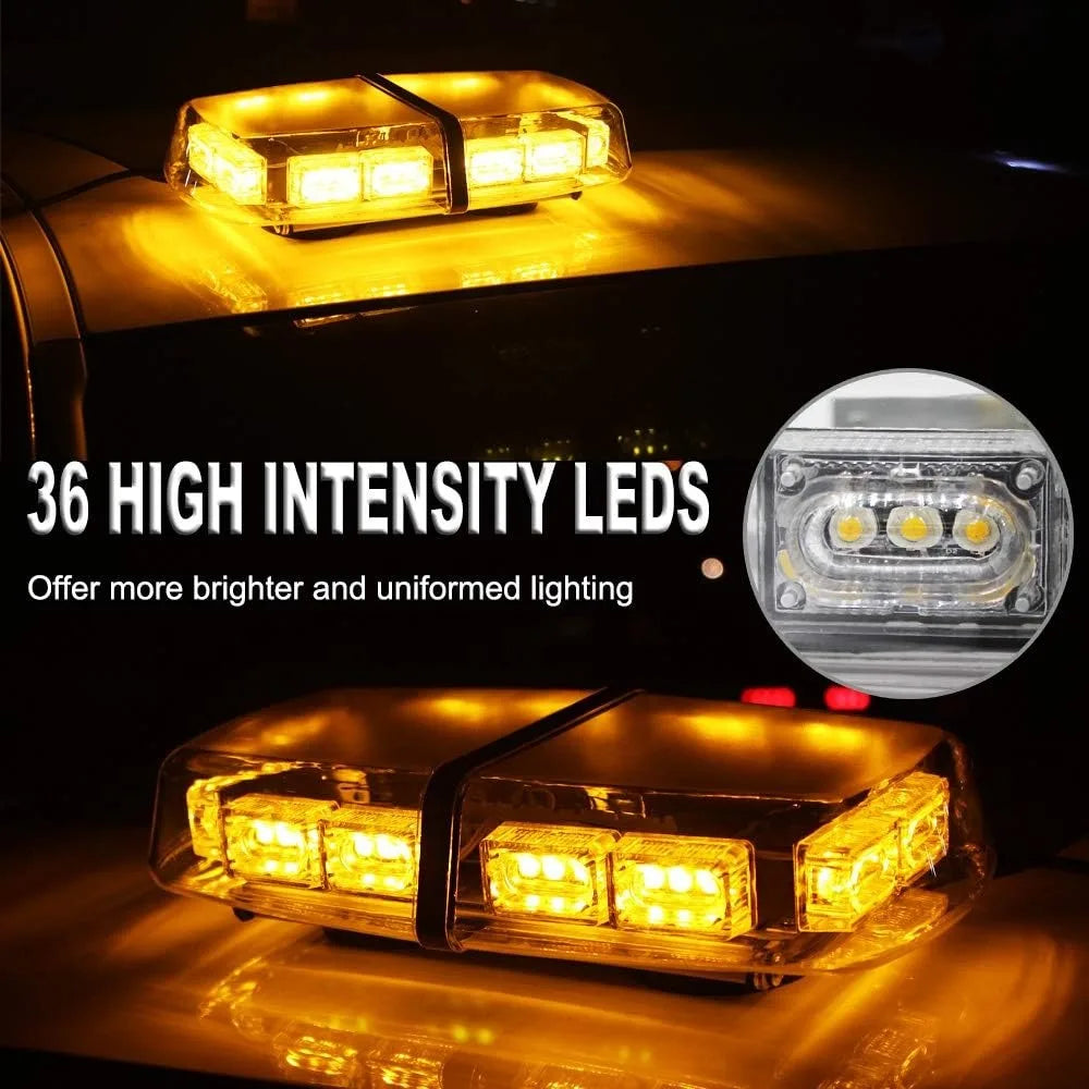 12" 36 LED 18 Watts Top Flash Strobe
