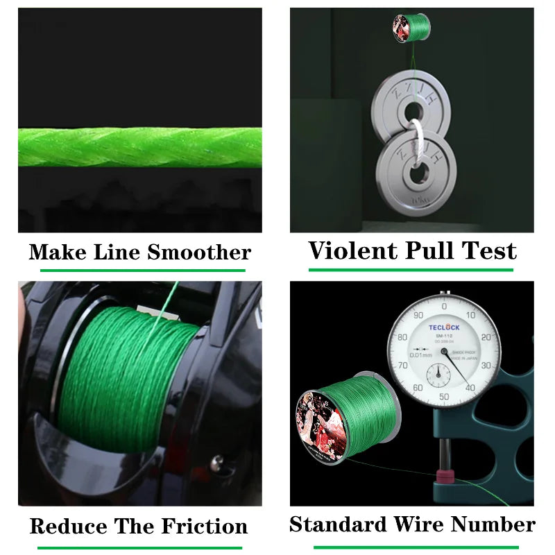 8 Strands Braided Fishing Line 100M 300M
