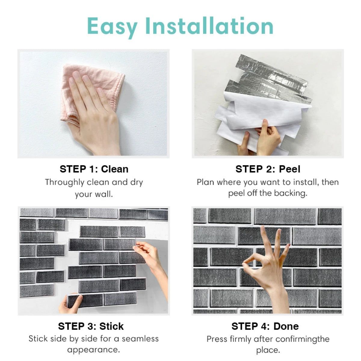 10pcs 3D Wall Panel