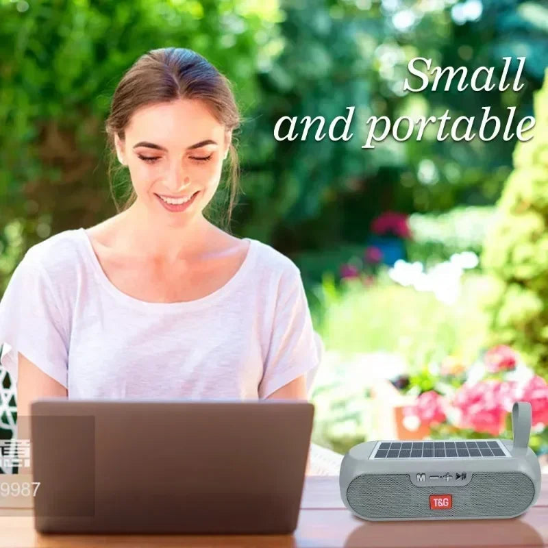 T&G TG182 Solar Charging Portable Bluetooth Stereo