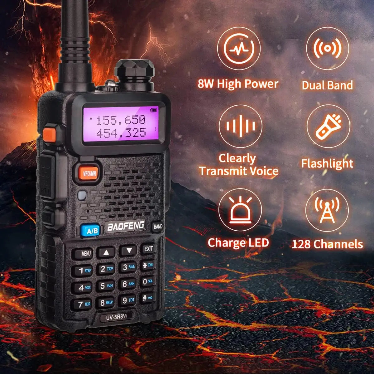 Set of 2, BaoFeng UV-5R 8W Radio