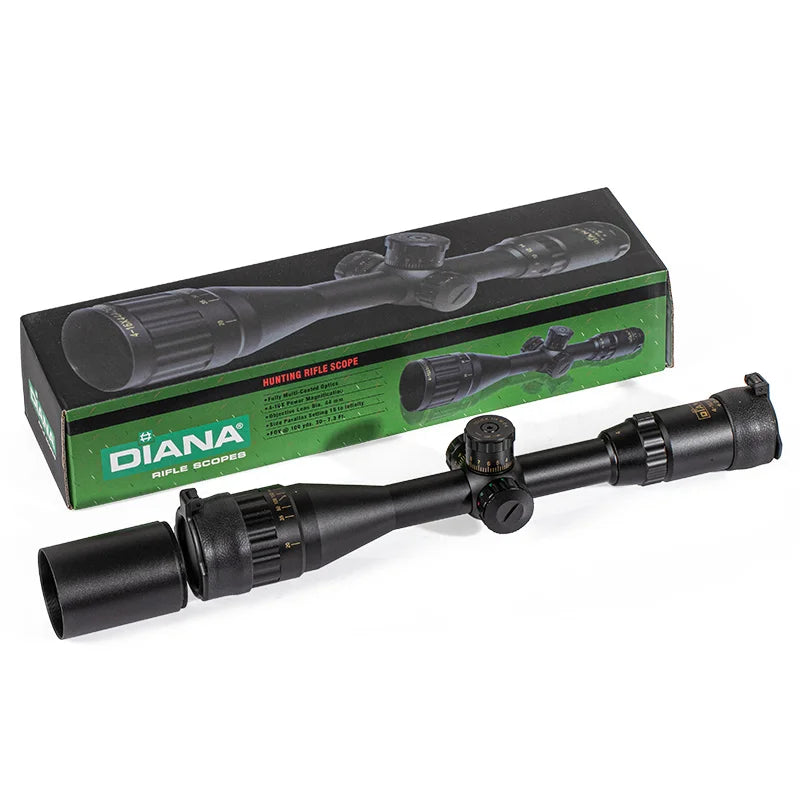 DIANA 4-16x44 Tactical Riflescope Optic Sight Πράσινο Κόκκινο Φωτιζόμενα Σκόπια Κυνηγιού Τοφέκι Sniper Sniper Airsoft Scope Scope