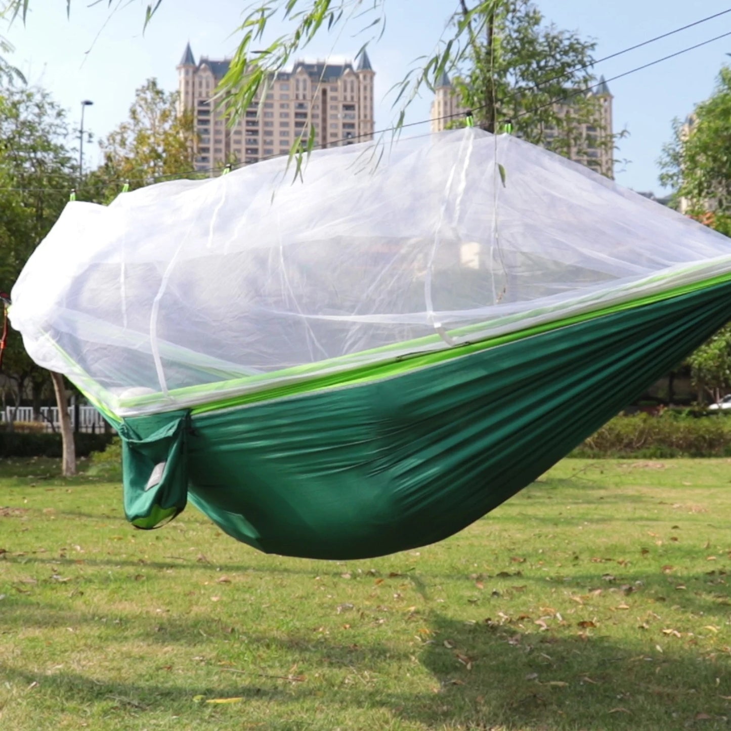 Single and Double Size Hammock with Mosquito Net