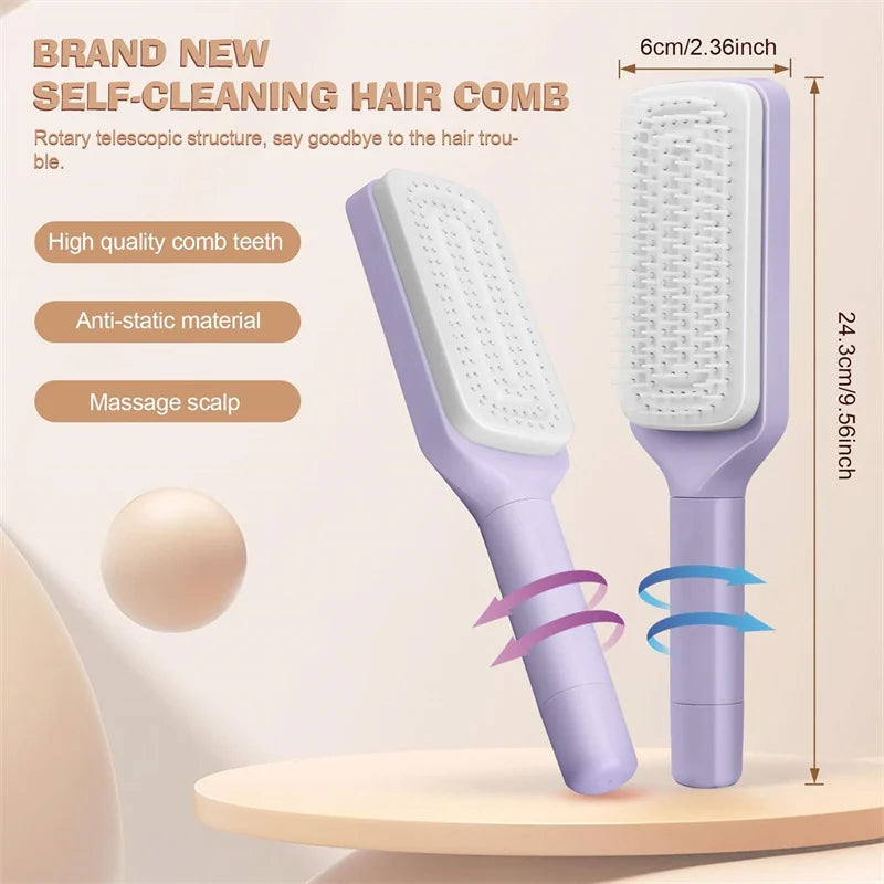 Self Cleaning Hair Brush