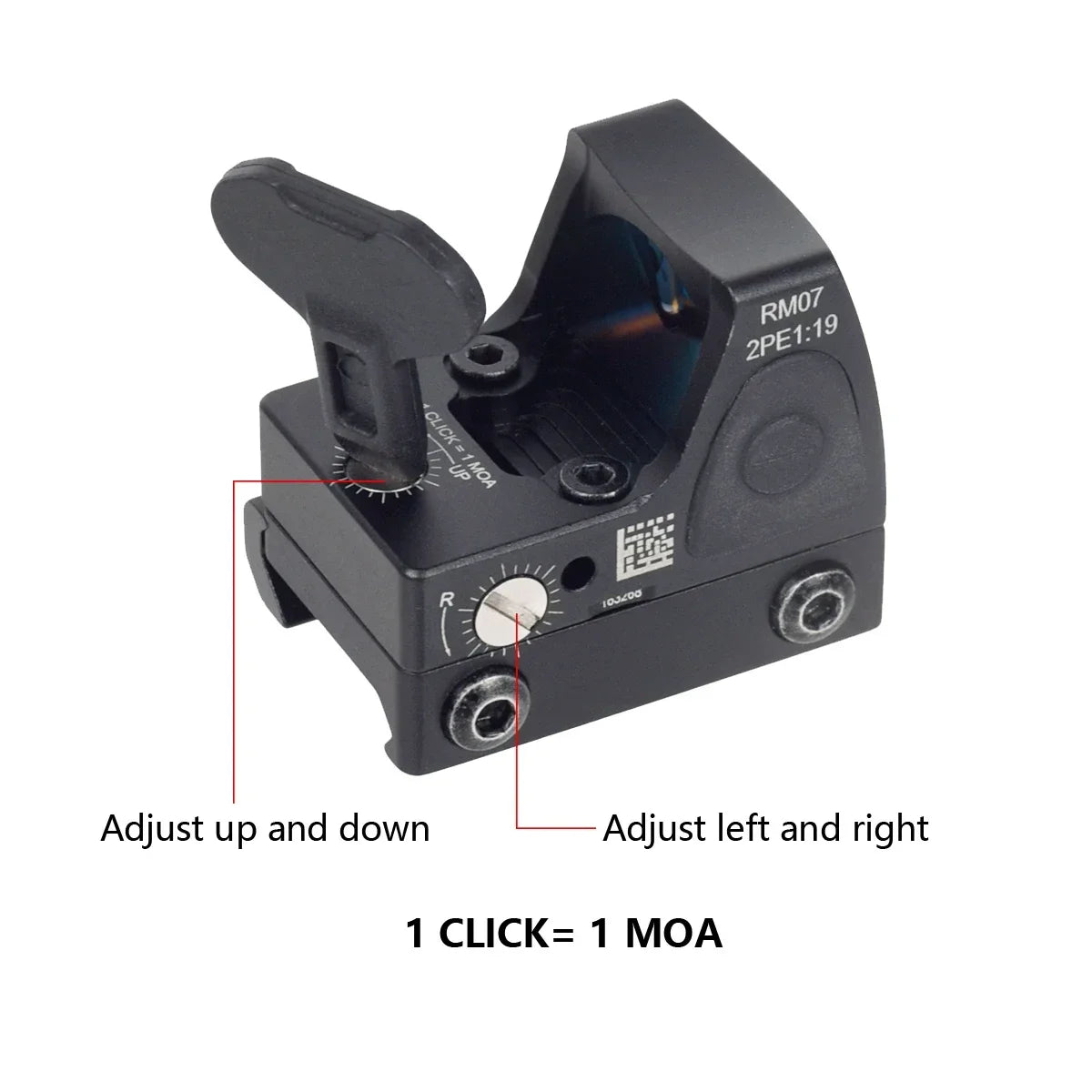 Mini RMR Red Dot Sight Scope Fit 20mm Rail