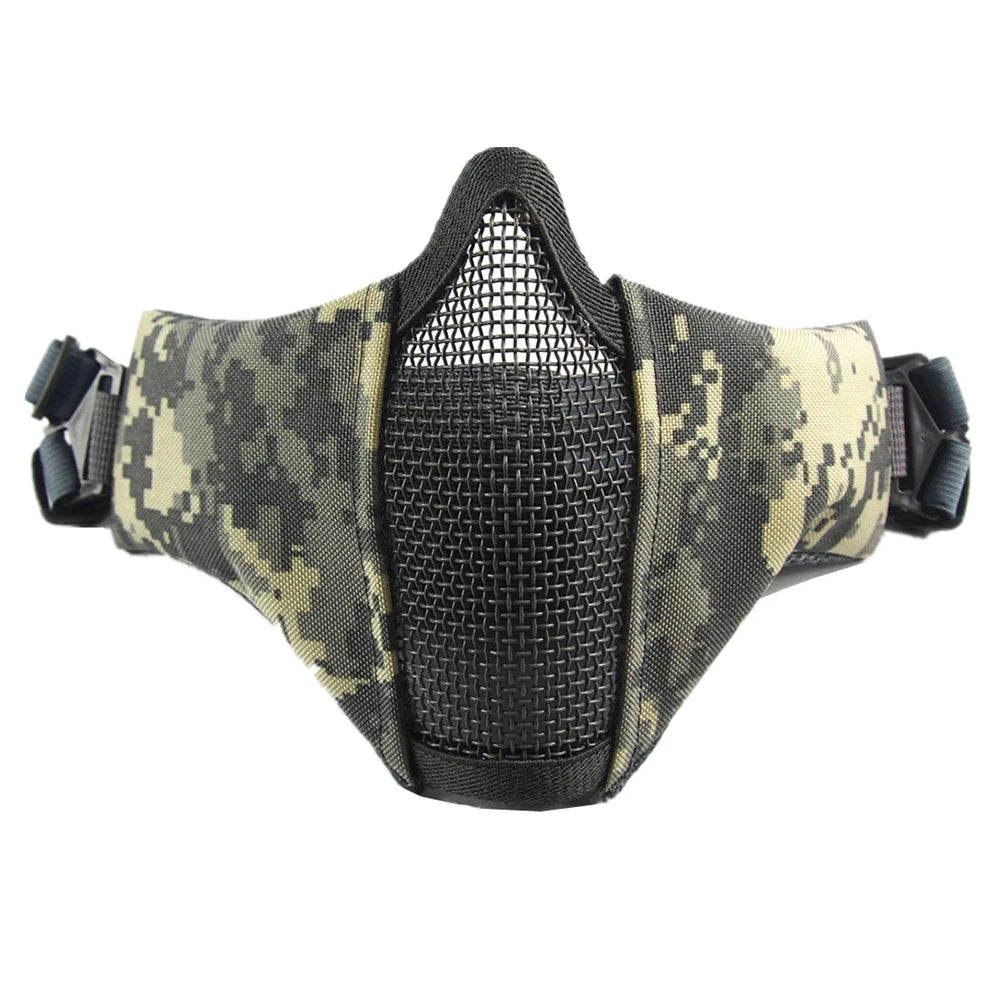 Half Face Metal Steel Airsoft Mask