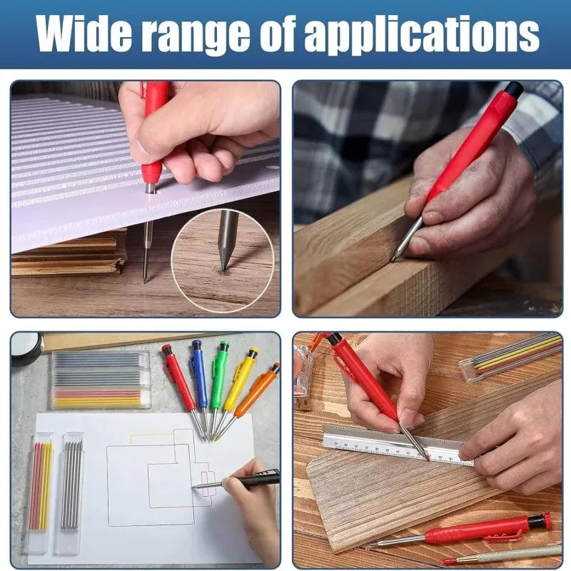 Mechanical Pencil with Refill Lead and Built-in Sharpener