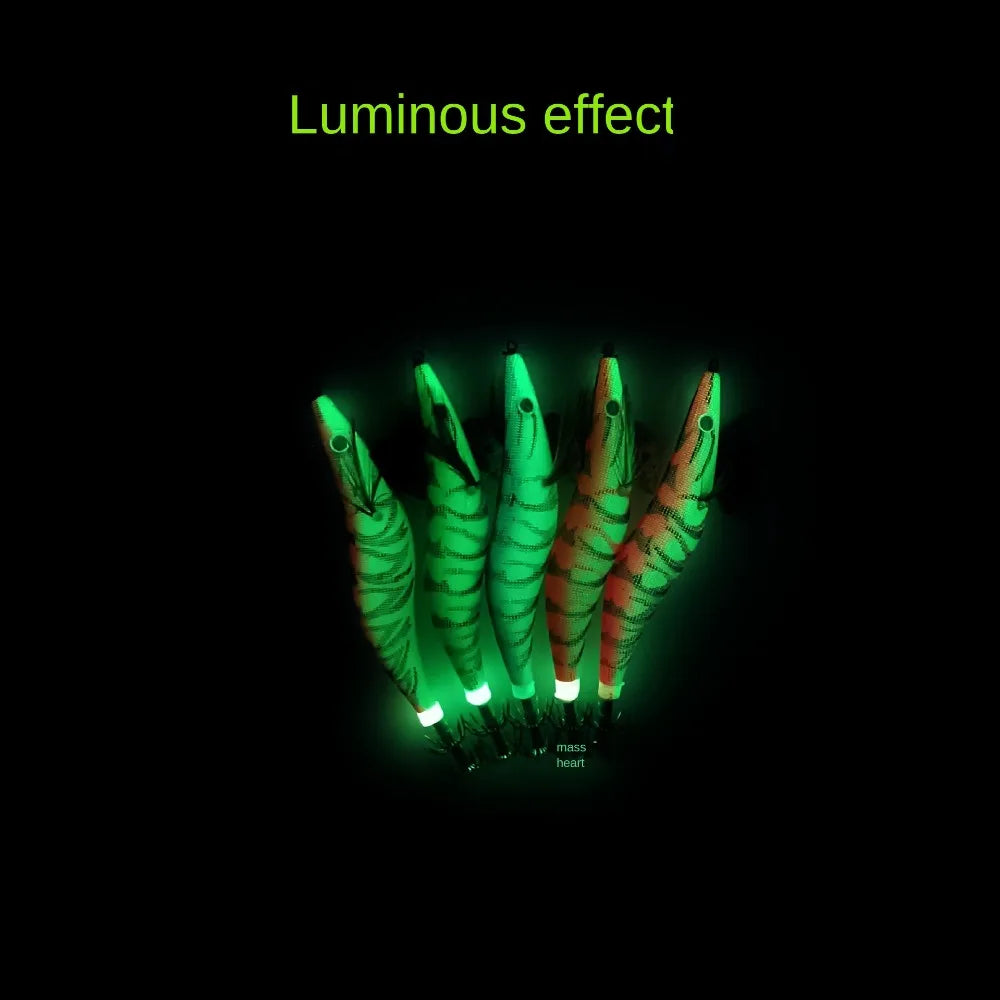 5pcs 12g 14.5g 19.9g Luminous Squid Jig Bait