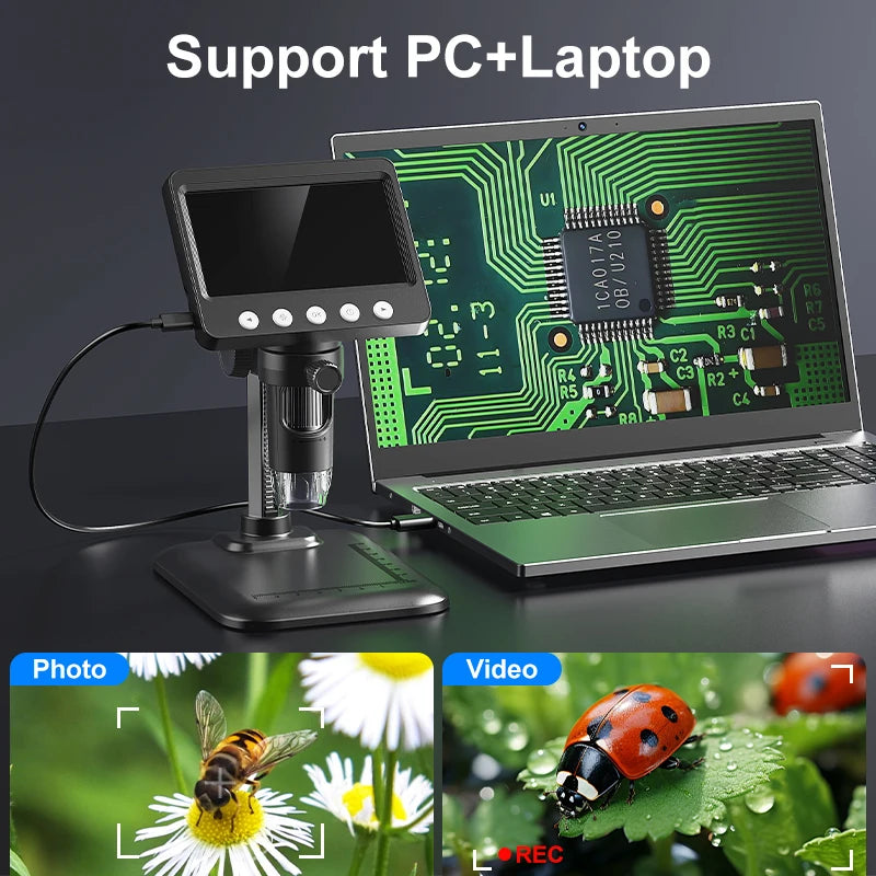 4.3'' Digital Microscope 1600X