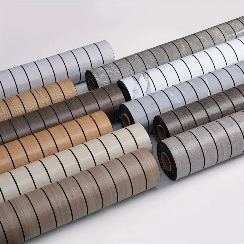 3D wood grain self-adhesive wallpaper