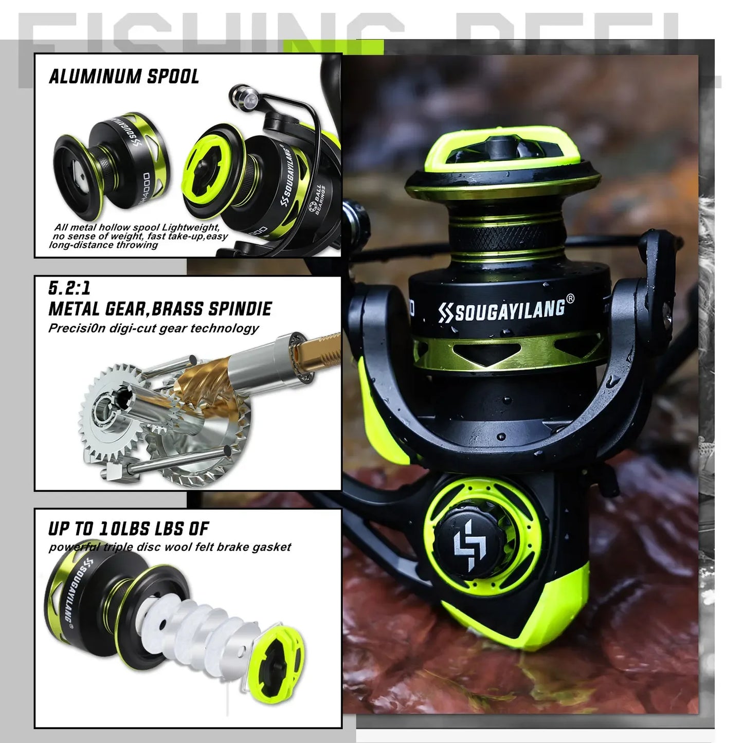 Spinning Rod Set 1.7m