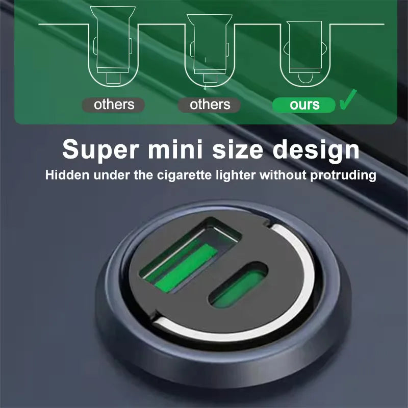 200W mini car charger