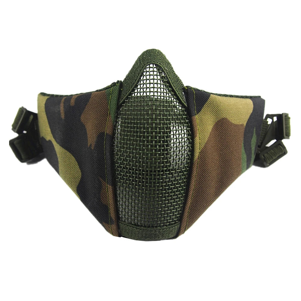 Half Face Metal Steel Airsoft Mask