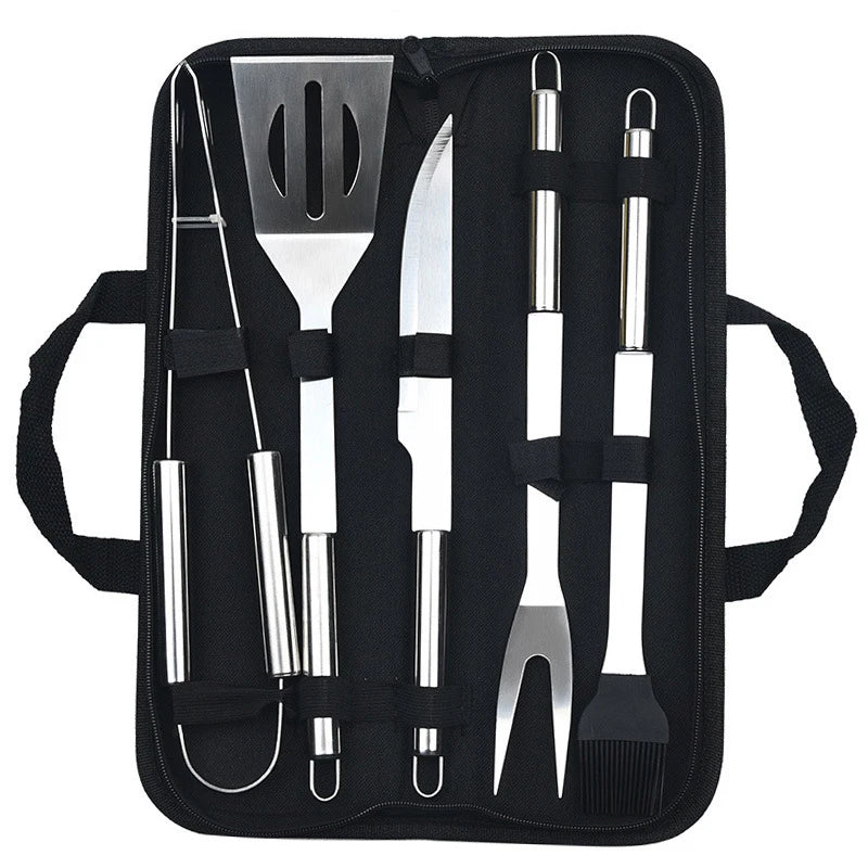 Stainless steel barbecue set