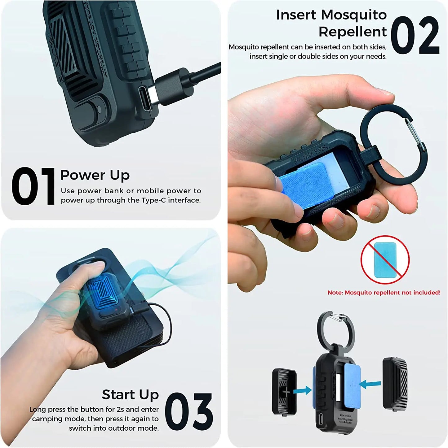 FLEXTAIL LIGHT REPELLER - Portable Mosquito Repeller