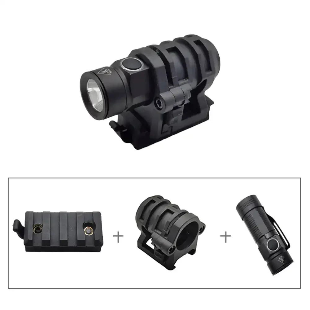 Helmet Flashlight with adapter